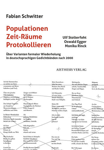 Schwitter, Fabian: Populationen – Zeit-Räume – Protokollieren